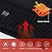 Amoskey Battery Heated Beanie Hat，Heated Wnter Hat ，Electric Rechargeable Warm Winter Heated Fleece Cap Black