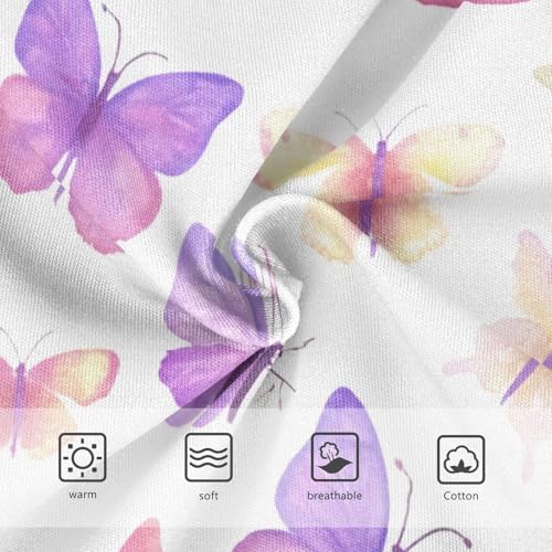 Cotton Girls Underwear Toddler Pastel Pink Butterflies White Cute Panties Girl Colorful Kids Undies Briefs 2t3