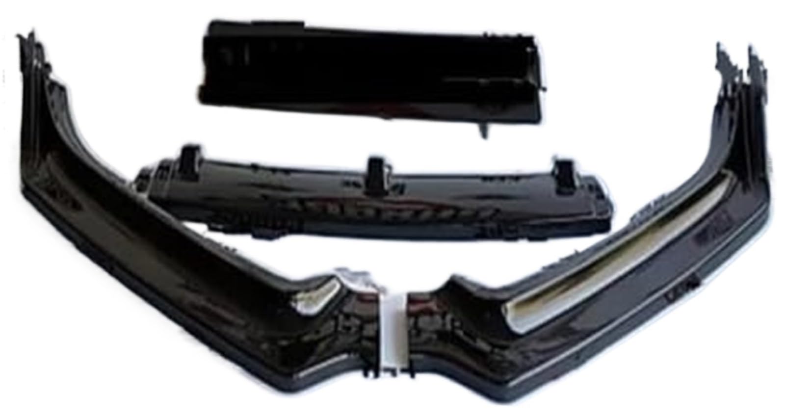 Splitter, do Fiesty, przedni zderzak Lip Body Kit Spoiler Splitter Dyfuzor Lip 3 sztuki ABS ABS Uniwersalny Lip Splitter Spoiler Splitter
