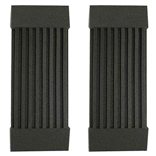 2 Pack - Decorative Acoustic Panels Studio Soundproofing Foam Wedges Wall Panels provide