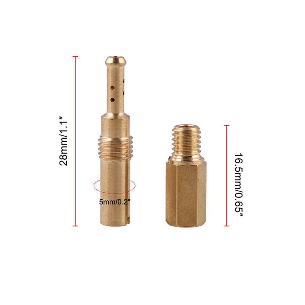 20PCS / Compatible del Set de PWK PE CVK Carburador Jets Principales w/Lenta piloto de la Motocicleta Jets Carb Jet aleación de Aluminio latón
