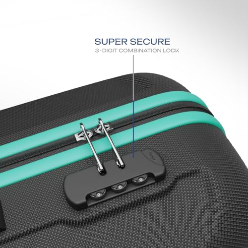 Image of Safari Cabin Thorium Neo 8 Wheels 55 Cm Small Trolley Bag Hard Case Polycarbonate 360 Degree Wheeling System Luggage, Trolley Bags for Travel, Suitcase for Travel, Black