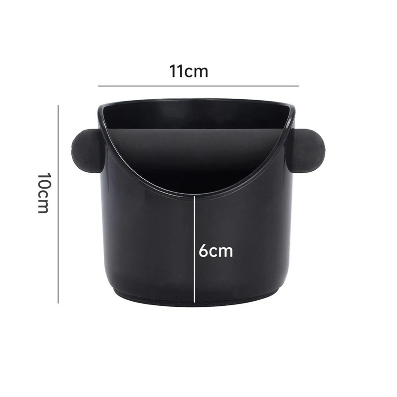 Bussare Al Caffè Scatola Compatibile for Mini 1pc Assorbente Domestico Bocca Diritta Plastica ABS Bussare Scorie Secchio Espresso Puck Smaltimento