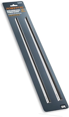 POWERTEC Cuchillas cepilladoras de 12 pulgadas para cepilladora Makita 2012, 2012NB, repuesto para cuchillos cepilladores 793346-8, juego de 2