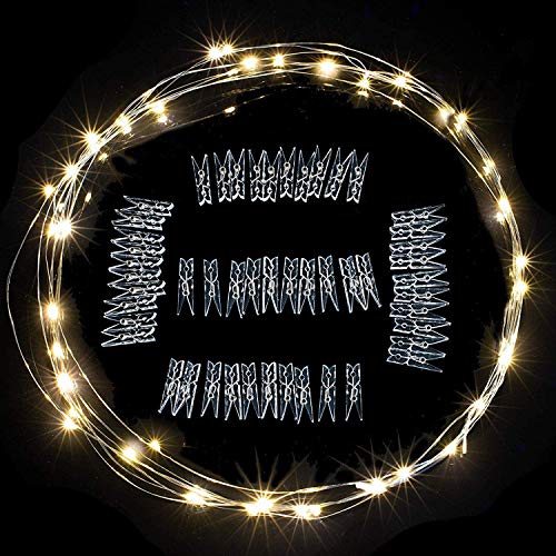 33Ft Photo Clip Fairy Lights with 50 Clips LECLSTAR 100 LED String