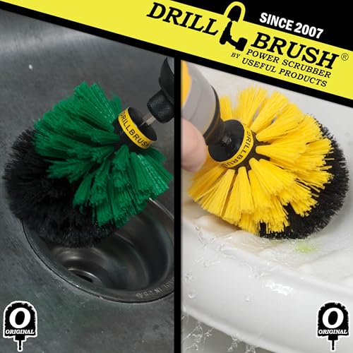 Image of Kitchen Accessories - Pots and Pans Set - Spin Brush Kit - Grout Cleaner - Cleaning Supplies - Bathroom Accessories - Soap Scum, Hard Water Stains, Mineral Deposits, Calcium Build-up, Rust Stains