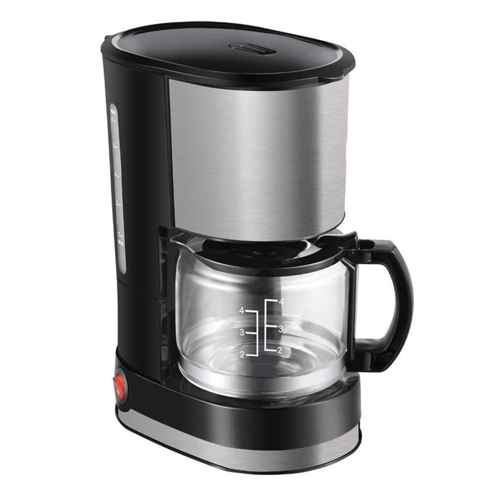 Fully Automatic Drip Coffee Maker 600ml Glass Carafe Stainless Steel