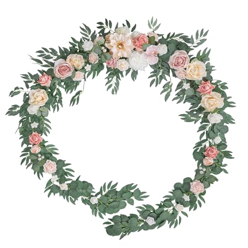 TINGE TIME 9FT Artificial Flower Garland with Scented Card, Handcrafted