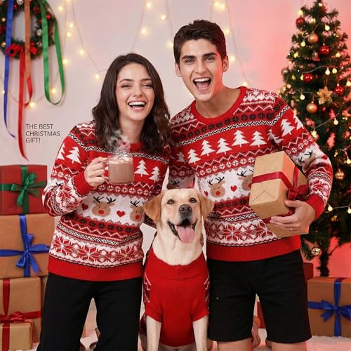 MuYaoPet Hunde- und Besitzer-Kleidung, für kleine und mittelgroße und extra große Hunde/Damen/Herren/Besitzer, passende Pullover separat (nur für Haustiere, Größe M)