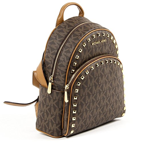 Michael Michael Kors Abbey Brown/Signature Medium Frame out Stud