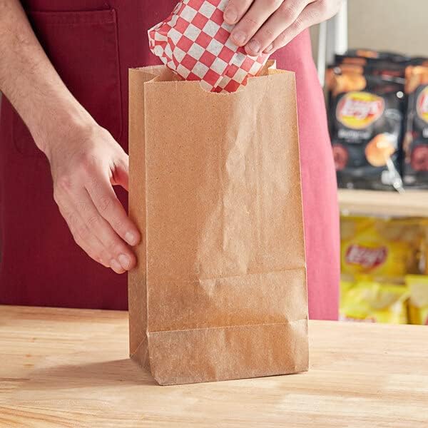 Miniatura 2 de Bolsas de papel marrón  fuertes y duraderas para almacenamiento de alimentos 500ct (3 libras 500 unidades)