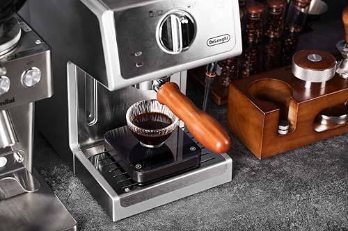 Image of WDT Tool Espresso Stirrer Distribution Tool for home Barista 8 Needles with Stand(rose wood)