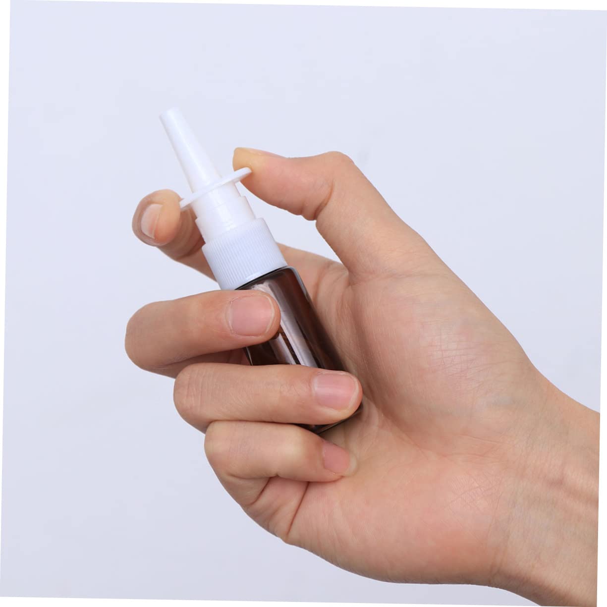 FOMIYES 100piezas Botellas De Spray Portátiles De Paquete De Botellas Rellenables De Bruma Fina Para Uso Médico y Viajes Transparente Tapa Protectora