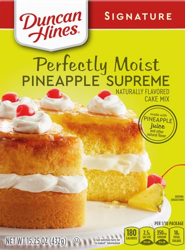 Image of Duncan Hines Pineapple Supreme Flavored Cake Mix, 15.25 oz. (Pack of 12)