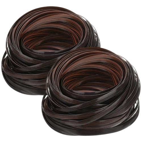 Neptuiby Kit de reparación de Mimbre, Kit de reparación de Mimbre de 2 Paquetes, reemplazo de ratán de PE para Muebles de jardín, sillas, sofás y cestas, Cuatro líneas de Doble Cara.