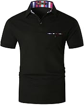 Mens Short Sleeve Polo Shirts Slim-Fit Golf Tennis T-Shirt M-3XL