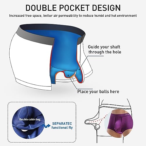 men's underwear bulge enhancing boxer briefs dual pouch upport separation scrotum physiological underpants2
