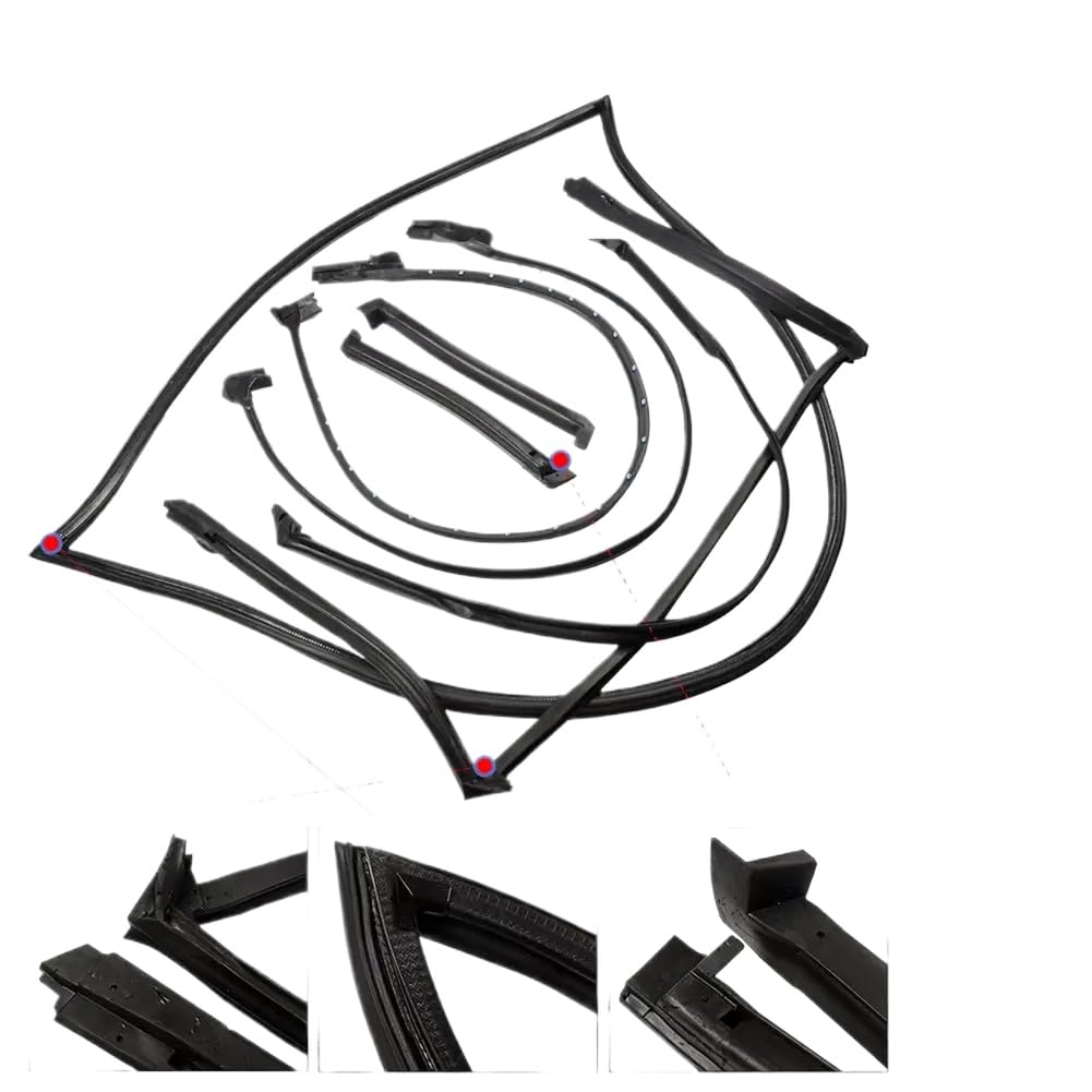 Full Weatherstrip Kit Compatible with Corvette C4 Coupe 1984-1989