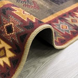 Primitive Forest Elk Deer Moose Pattern Living Room Area Rug Rustic Retro Tree Leaves Print Floor Carpet Non Slip,3'x5' Primitive Forest Elk Deer Moose Pattern Living Room Area Rug Rustic Retro Tree Leaves Print Floor Carpet Non Slip3x5