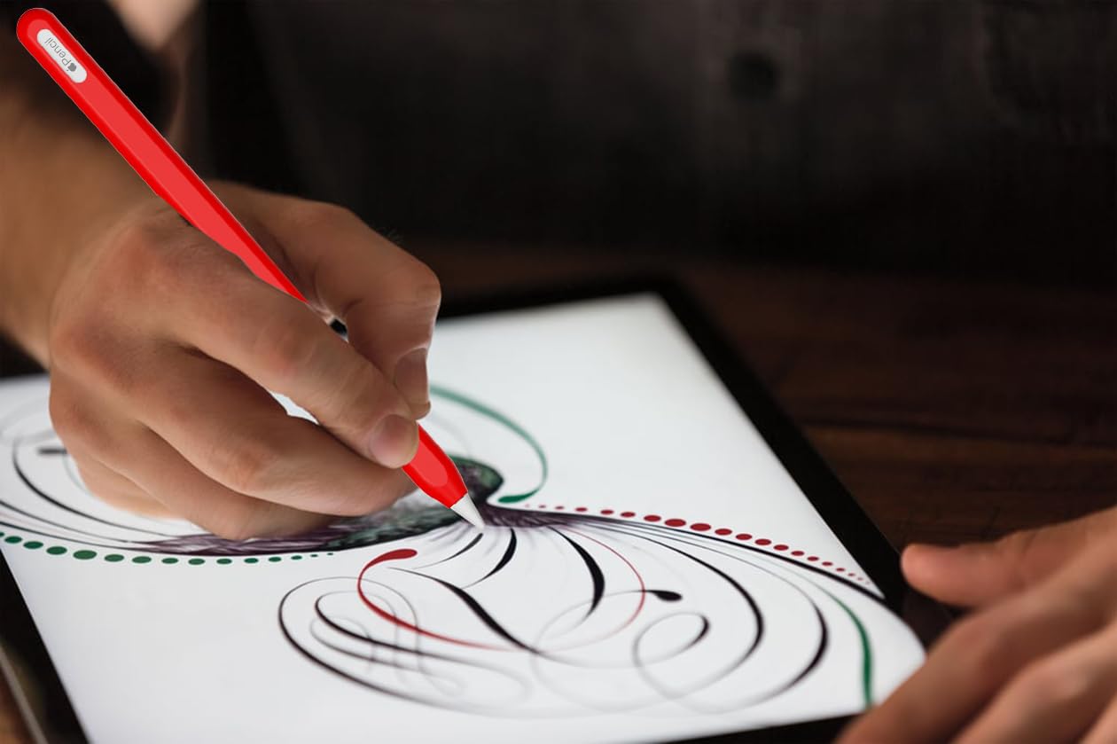 Funda de silicona ultrafina compatible con Apple Pencil de 2ª generación, funda protectora de silicona para iPad Pro 11 de 12.9 pulgadas 2018, a prueba de golpes, funda de silicona suave (rosa)