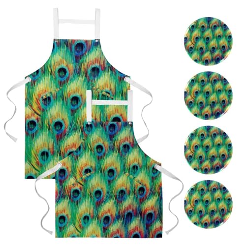 Tablier de cuisine avec 4 broches incluses pour un ajustement parfait en restaurant