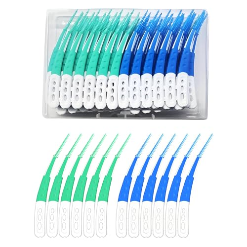 84 Stück Interdentalbürsten,Zahnsticks, Silikon Zahnzwischenraumbürsten Dentalbürsten mit Box,für Zahnreinigung Zwischenräume(Blau, Grün) 84 Stück Interdentalbürsten,Zahnsticks, Silikon Zahnzwischenraumbürsten Dentalbürsten mit Box,für Zahnreinigung Zwischenräume(Blau, Grün)