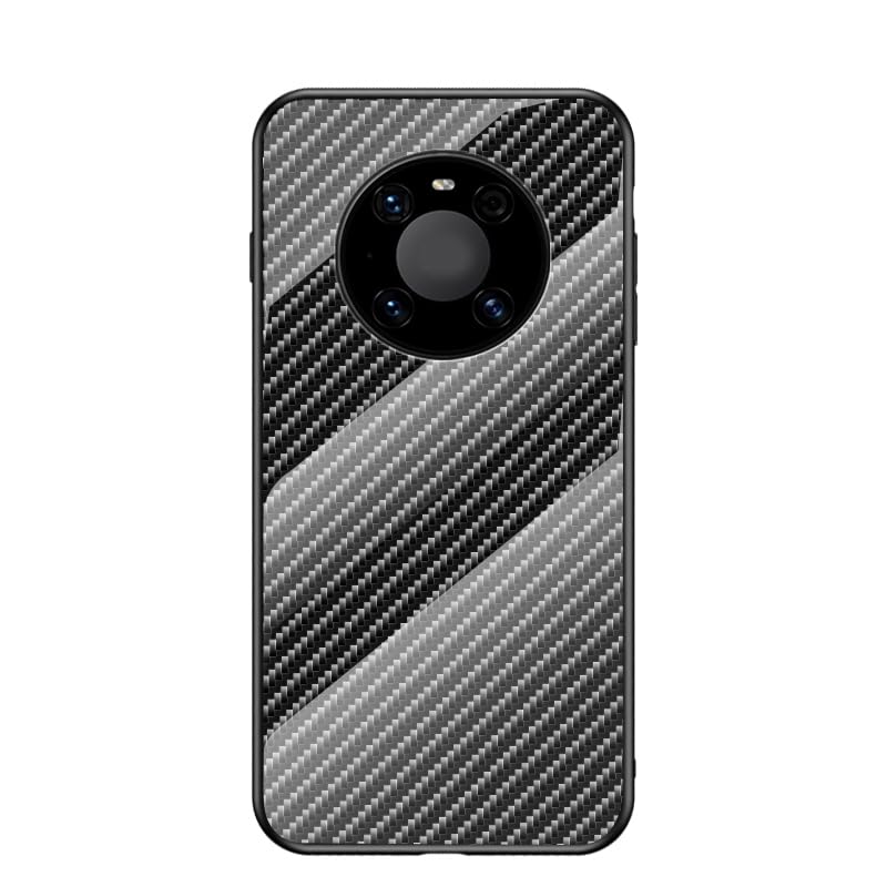 Jiajihua Funda Compatible con Huawei Mate 40 Pro 5G / Mate 40 Pro 4G Funda para teléfono【Panel de PC + Cristal Templado + Silicona TPU】 3 en 1 a Prueba de Golpes Black