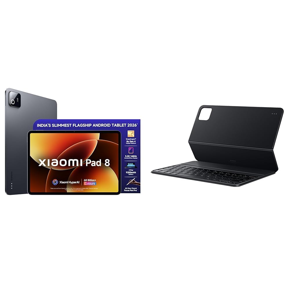 XIAOMI Grey 8GB Ram 128GB Storage with Keyboard-image-26