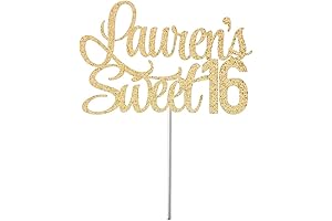 Custom Personalized Sweet 16 Cake Topper