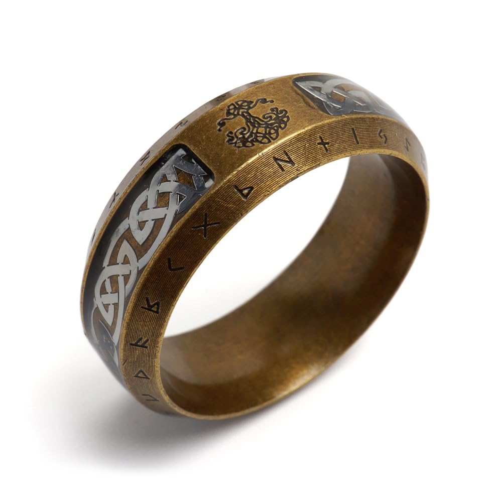 Amazon | [silver KYASYA]ステンレス ケルト模様リング アンティーク