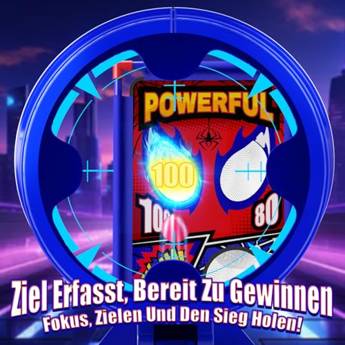 Spielzeug ab 3-12 Jahre Junge, Schießspiele mit 2 Air Pistole Guns mit Visier|4 Punktzonen|24 Schaumball, Outdoor Garten Spiele Geschenk Junge 4 5 6 7 8 9 10 Jahre Geburtstag Ostergeschenke Kinder