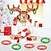 Hapdoop 2-4 Players Inflatable Reindeer Antler Ring Toss Game for Christmas Party - Game Rules Included (2 Antlers 10 Rings)