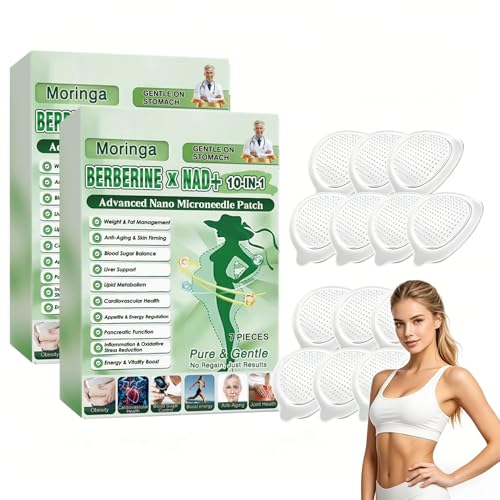 POSOJPIP Moringa Berberine Patches 2026 Upgraded 10-in-1 Berberine Patches Natural Herbal Body Patch for Women & Men Suitable for All Skin Types