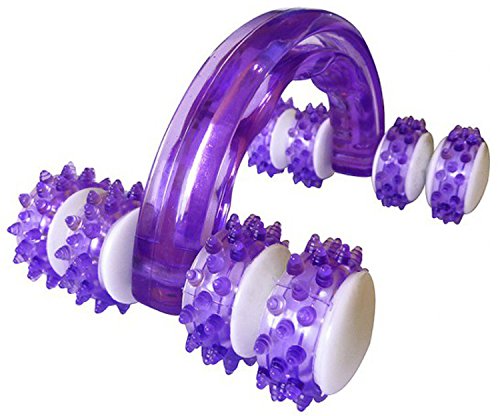 Masajeador para caballos manual en color morado con mango ergonómico