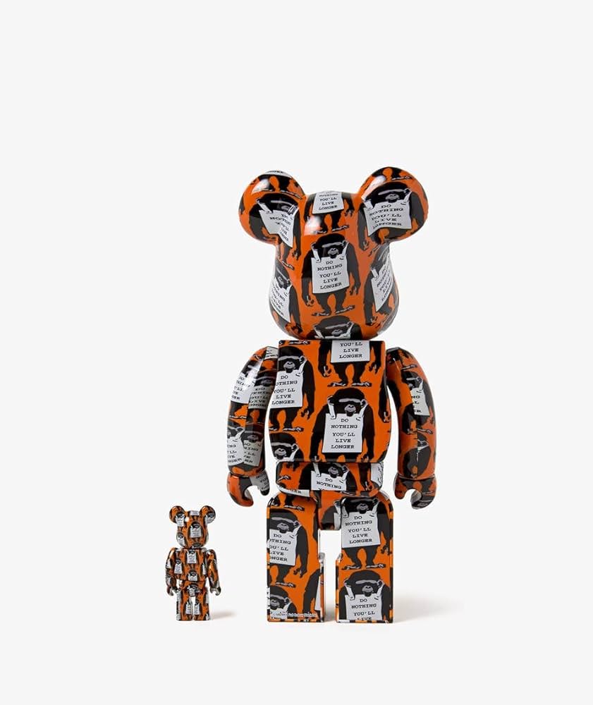 Medicom Toy Bearbrick Banksy Monkey Sign Set 400% 100% : Amazon.nl