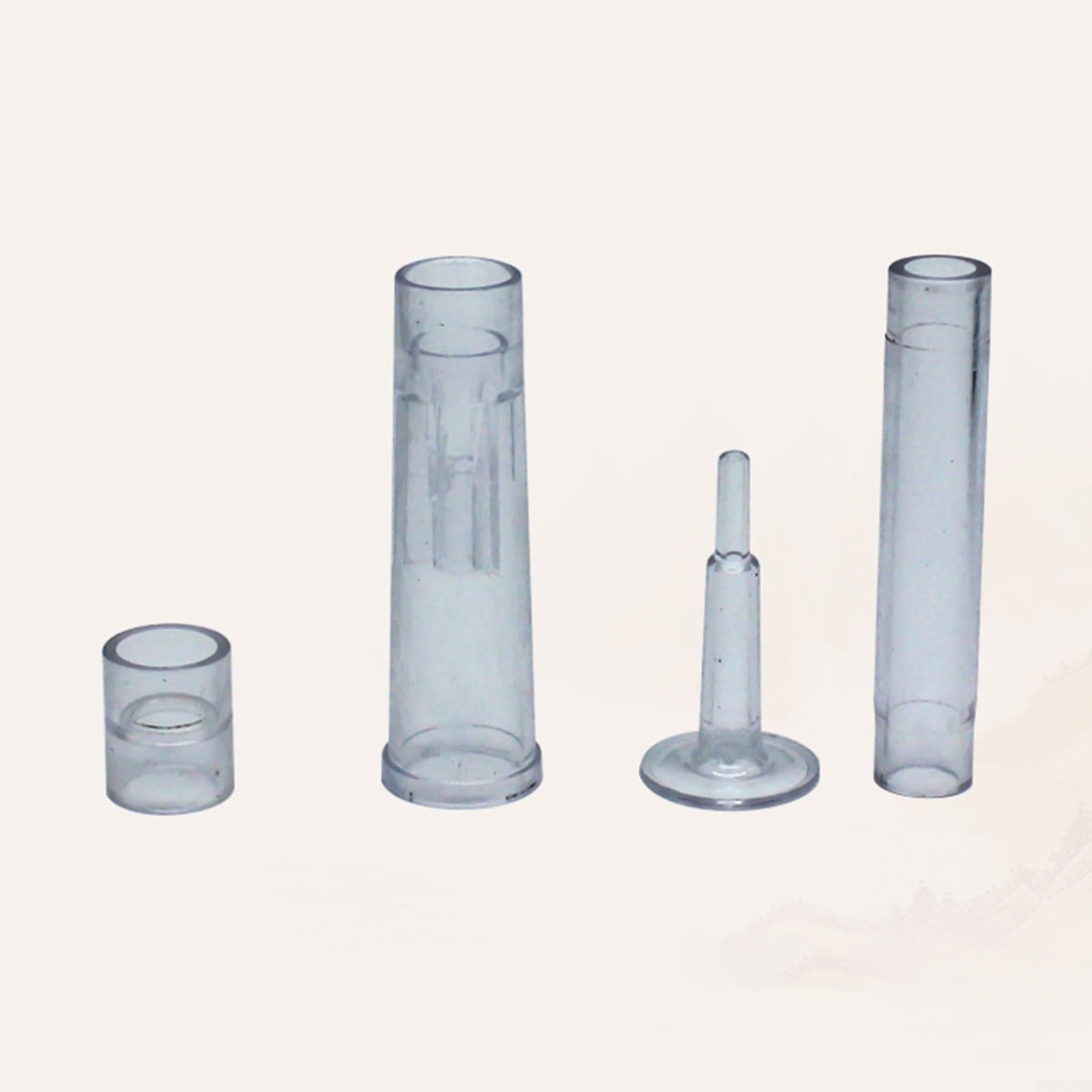 4er Set für MINI Pilz Springbrunnen Düse aus Harz, Transparente Wasserfontäne Sprühkopf für Teich Garten Aquarium, Kompakte für DEKO für Bonsai Landschaften und Fischbecken, Leise