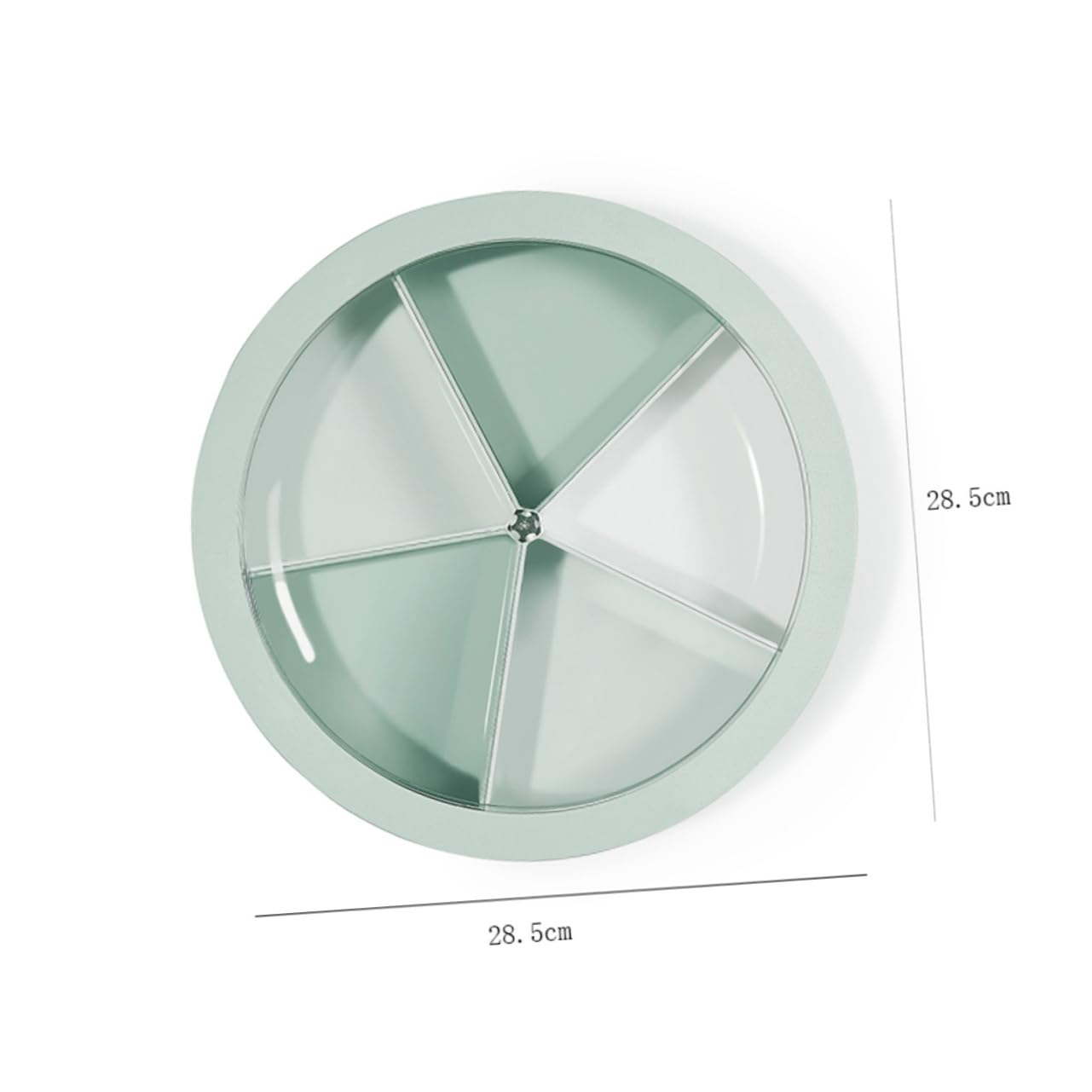 FUNOMOCYA Box Fruit Tray Food Tray Compartment Candy Holder Food Storage Tray Green