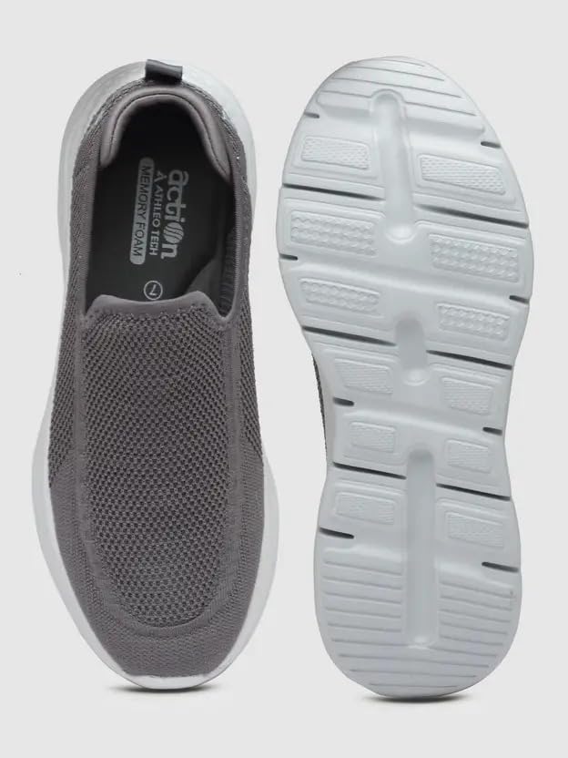 Image of Action | Athleo | ATG-987 | Men's | Slip-On | Walking | Shoe | Comfortable | Lightweight | Breathable | Durable | Sports | Shoes