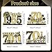 4 Pcs 70th Birthday Table Decorations Vintage 1955 Black Gold Birthday Party Centerpieces Aged to Perfection 70th Birthday Supplies Cheers to 70 Years Table Topper Wooden Decor for Men 70 Years Old