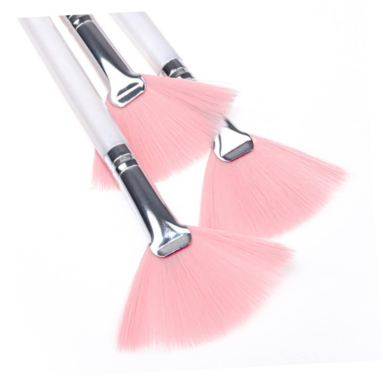 Face Makeup Tools 6pcs Set Soft and Dense Nylon Hair Fan Shape Face Brush Face Mud Brush Beauty Kit Face Mask Applicator Fan Makeup Brushes