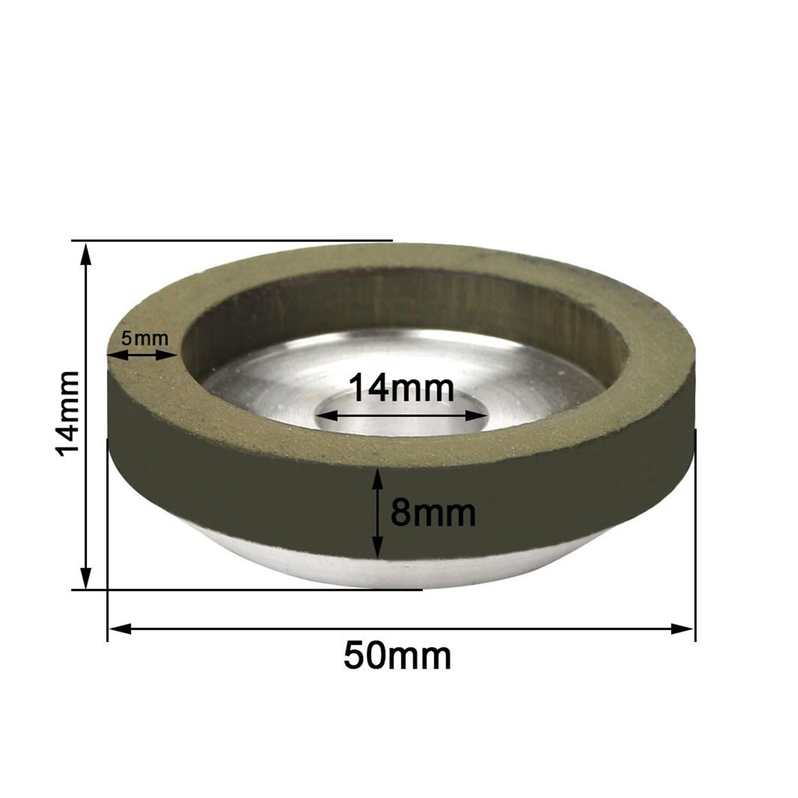 50mm diamant meule tasse meule meulage cercle disque utilisation for polissage disques de coupe fraise 1/2/5Pc(2pcs)