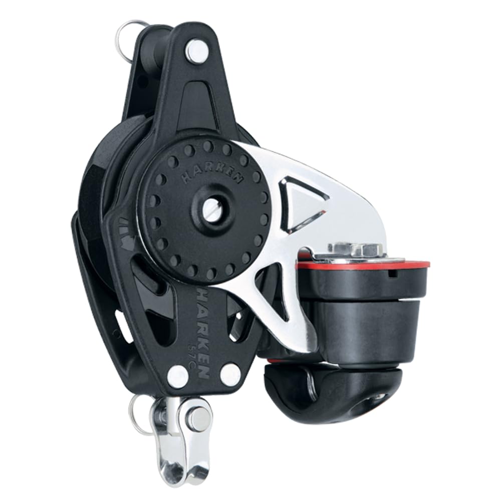 Harken 57mm 75mm Carbo Ratchamatic Blocks, 57mm carbo ratchamatic w/cam bkt