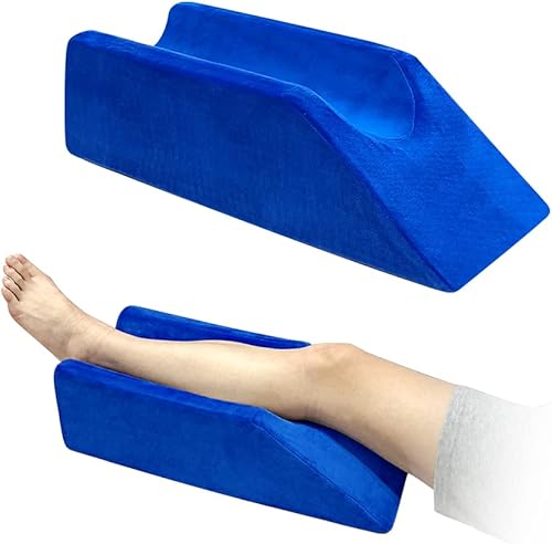 Almohada de elevación de piernas de espuma de rodilla para dormir tobillo después de la cirugía, almohadas de apoyo para pies y piernas, almohada