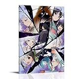 ZBSXLBNG Zoku Owarimonogatari Arte de Pared Impresión de Imagen Moderna Habitación Familiar Decoración 20 x 30 Pulgadas (50 x 75 cm)