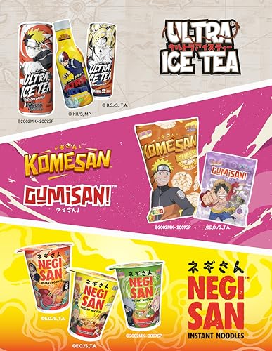 BOBBASAN One Piece Bubble Tea Erdbeere & Pfirsich – Offiziell lizenziert – Erfrischender Bubble‑Tea mit Tapioka-Perlen - im Luffy Design – 1 x 320 ml