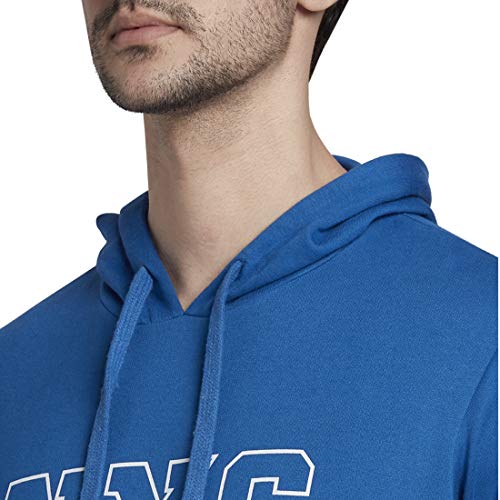 Image of Parx Solid Dark Blue Coloured Cotton Blend Sweatshirt (Size:-44)