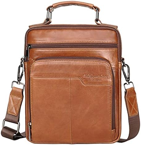 Xieben Vintage Leather Shoulder Messenger Bag for Men Travel Business Crossbody Pack Wallet Satchel Sling Chest Bags