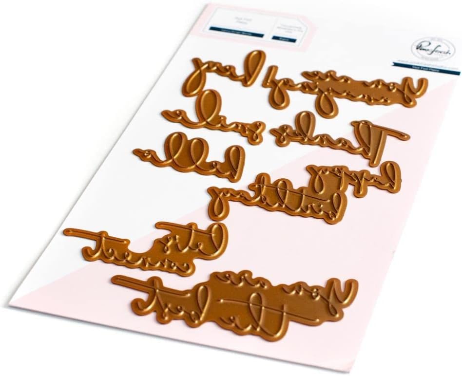 PINKFRESH STUDIO HOT FOIL Plate WRD, Fancy Script Words