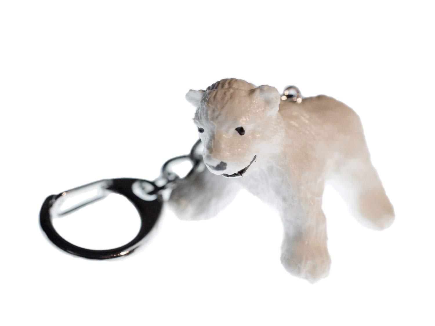 Miniblings polari Portachiavi Orso Bambini Bambino Bianco - Gioielli Fatto a Mano I I Ciondolo Portachiavi Portachiavi