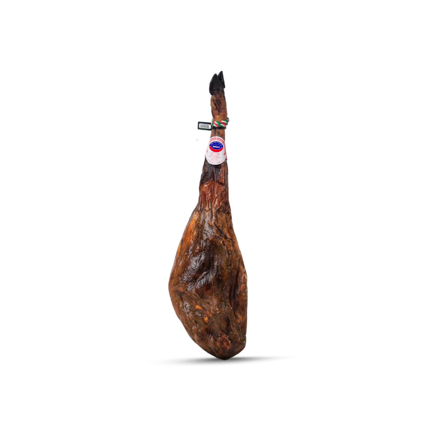 Jamón 100 % Ibérico de Bellota – MONTJAM Etiqueta Negra- Pieza entera de 48 meses de curación natural – Alimentación natural y tradicional